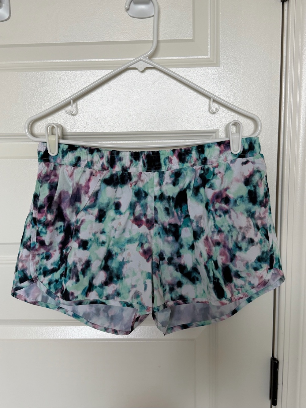 Women’s Athletic Shorts - Mint & Purple